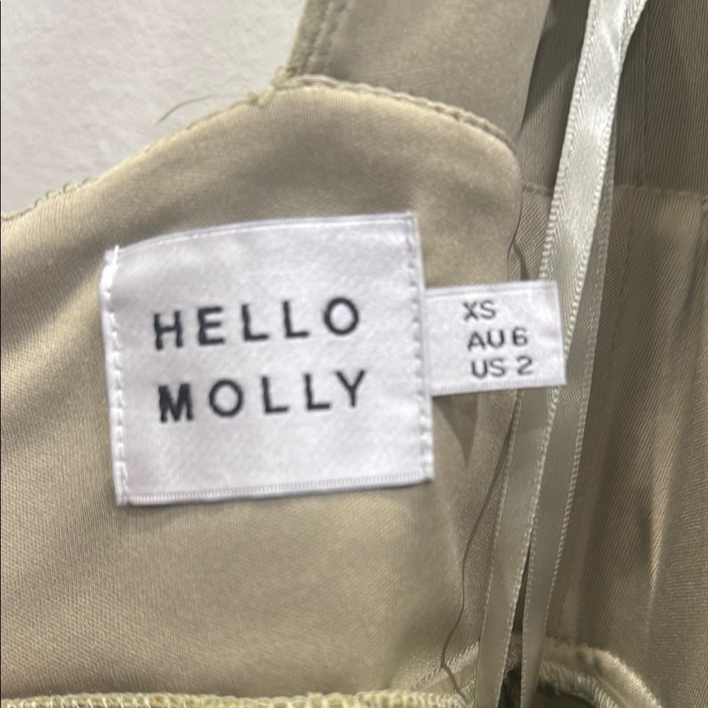 Hello Molly Olive Green Sleeveless Dress - Picture 7 of 7
